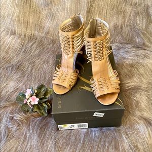 Enzo Angiolini Sz 8.5 Gladiator wedge sandal